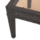 Antibes - 4 Pieces Wicker Chat Set - Brown / Beige