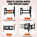 Full Motion TV Wall Mount Bracket For 40 120" TV Dual Arm Tilt & Swivel Vesa 800 X 400 Mm 132 Lbs Load - Black