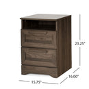 Broxon - Rustic Drawer Nightstand
