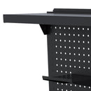 Clamp On Desk Pegboard With Single Monitor Stand
