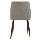 Modern Dining Chair With Iron Legs And Wood Finish