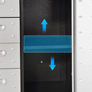 Sturdy Metal Tool Storage Cabinet With Wheels Durable Garage, Office & Home Organizer Steel