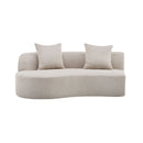 Elegant Curved Sectional Sofa With Full Foam Comfort