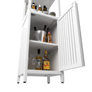 Storage Cabinet With Tall Linen Tower, Multifunctional For Bathroom