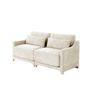 Elegant Sofa With Ergonomic Design And Lumbar Pillows