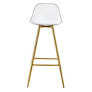 Stylish Upholstered Bar Chairs With Metal Leg