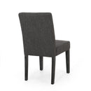 Contemporary Dining Chair With Upholstered Seating And Tapered Legs