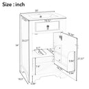 Elegant Bathroom Vanity With Ceramic Sink, Soft Close Door, Adjustable Shelf