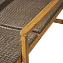 Hampton - Style Wood And Wicker Chaise Lounge With Adjustable Features And Natural - Natural