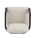 Dining Chairs With Pillow Back (Set of 2) - Beige / Black