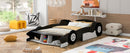 Race Car-Shaped Platform Bed With Wheels
