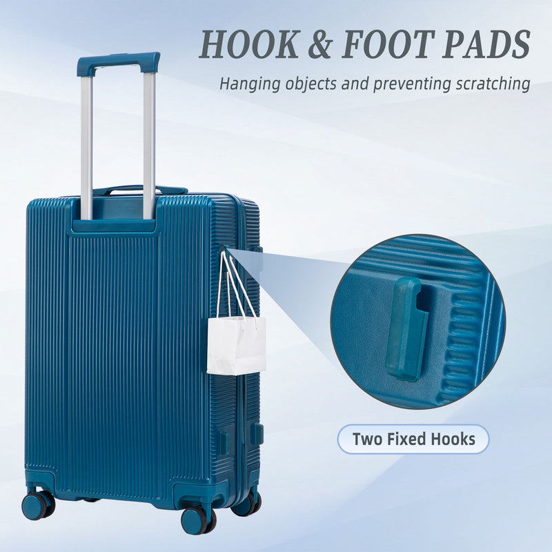 20" / 24" / 28" 3 Pieces / Set Spinner Wheel Luggage, Carry On Suitcase, Matching Color, TSA Combination Lock