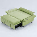 Modern Fabric Multi-Functional Sofa Bed With Adjustable Armrests And Backrests