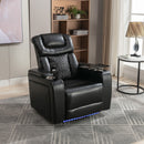 270 Degree Swivel Power Recliner With Tray Table, Phone Holder, Cup Holder, USB Port