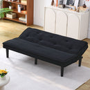 Versatile Corduroy Sofa Bed With Solid Wood Frame