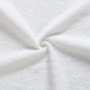 Elegant Boucle Upholstered Bed With Wood Grain Textured Solid Wood Base Frame