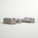 Stylish Sofa Seating Group With Cushions Perfect For Outdoor Gatherings