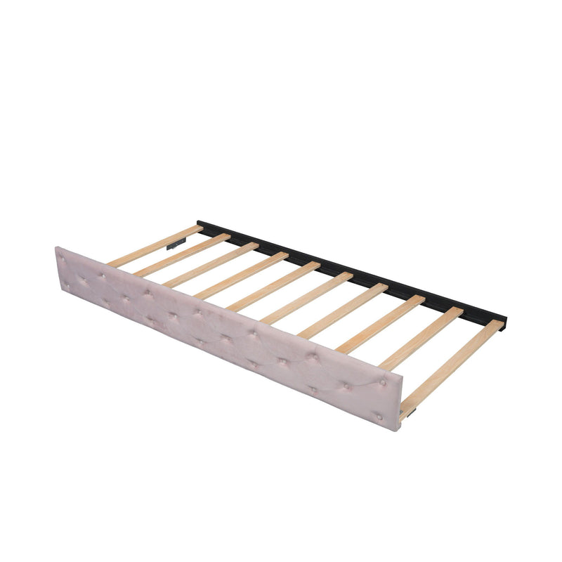 Upholstered Tufted Daybed With Trundle