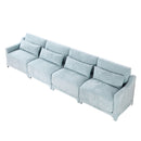 Elegant Sofa With Ergonomic Design And Lumbar Pillows