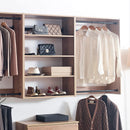 Devi - Wall Mounted Wood Closet System With Modular Units