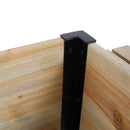 Raised Garden Bed With Metal Legs And Folding Storage Shelf