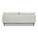 Haven - Flange Arm Oak Sofa - Marled Gray