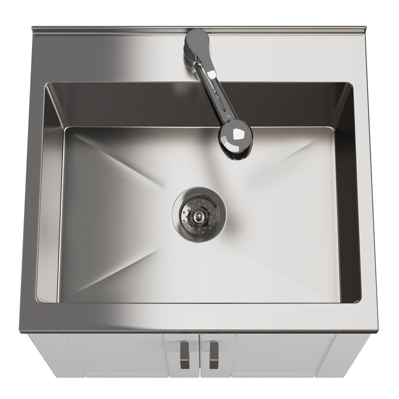 Kyle - Laundry Cabinet & Faucet And Stainless Steel Sink