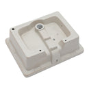 Modern Rectangular Undermount Bathroom Sink With Overflow Ceramic