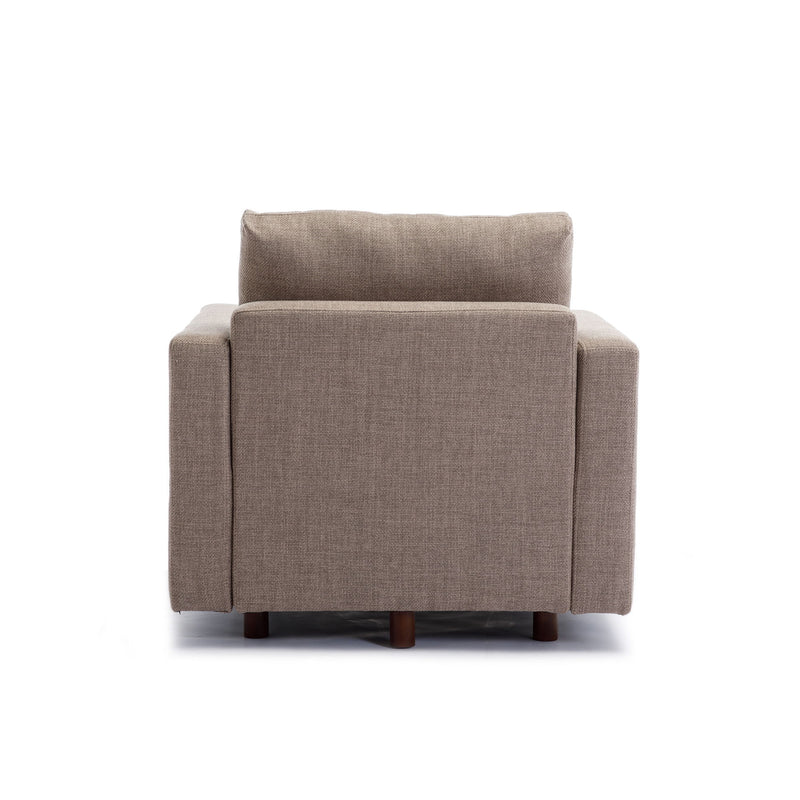 Single Seat Module Sofa Sectional Couch, Cushion Covers Non-Removable And Non-Washable