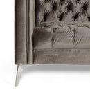 Contemporary 3 Seater Sofa With Button Tufting