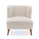 Veda - Accent Chair With Wrap Around Back Boucle - White