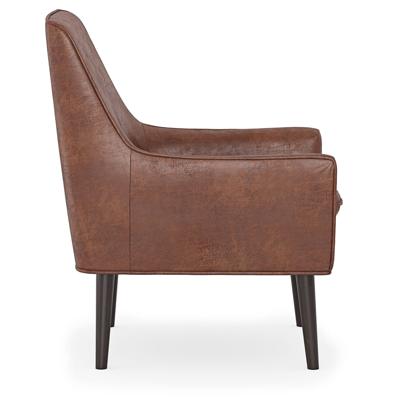 Robson - Accent Chair - Distressed Saddle Brown