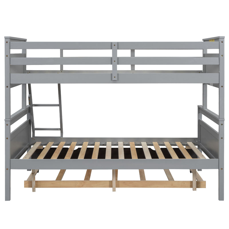 Bunk Bed With Ladder And Safety Guardrail