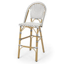 Outdoor Pe Rattan French Barstool Set