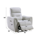 Eastre - Power Motion Recliner With USB Port - Beige Chenille