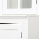 Retro Style Hutch Cabinet With Glass Door, China Cabinet For Home