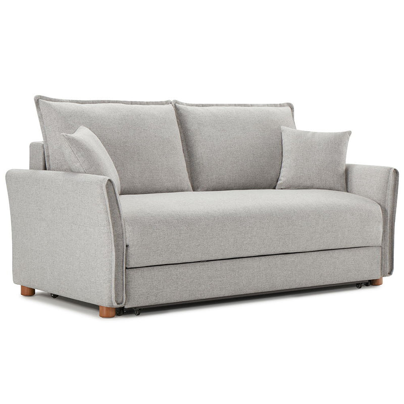 Oran - Sofa With Sleeper - Gray Chenille