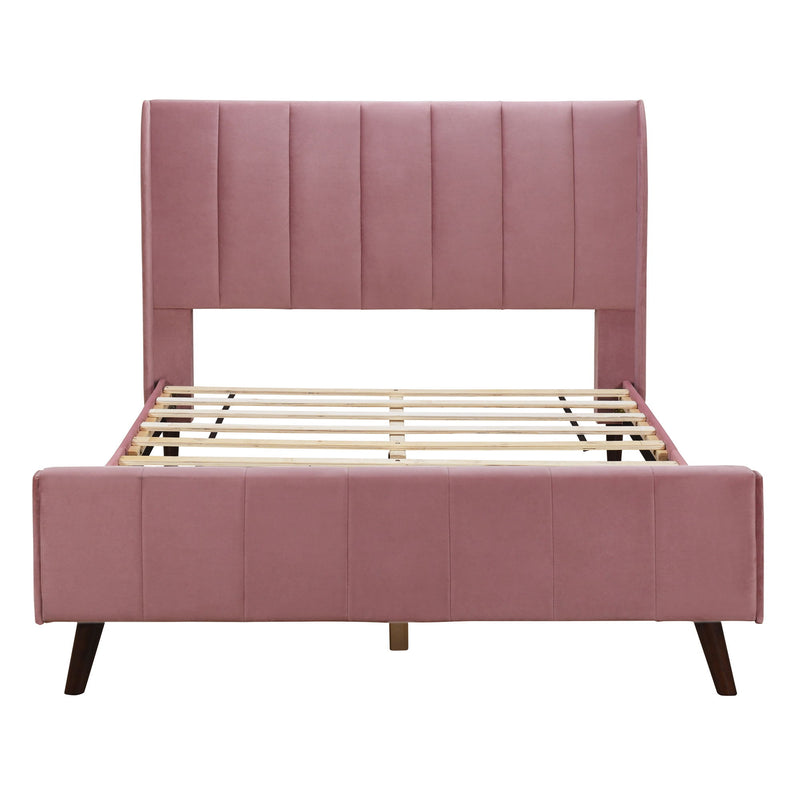 Upholstered Platform Bed, Velvet