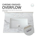 Elegant Sintered Stone Bathroom Vanity Top With Rectangular Undermount Ceramic Sink