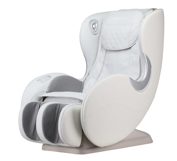 Massage Chairs SL Track Full Body and Recliner, Shiatsu Recliner, Massage Chair with Bluetooth Speaker-White Gray