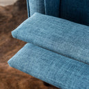 Mid-Century Modern Recliner With Button Tufted Waffle Stitch