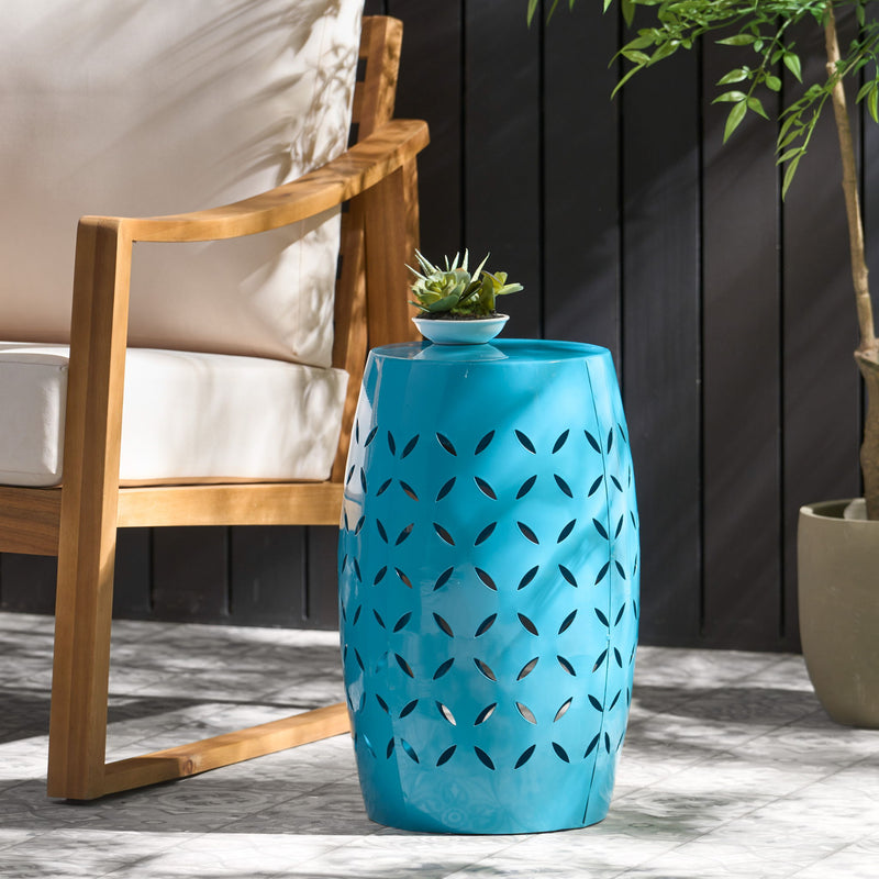Lilac - Lace Cut Side Table, Compact Design
