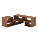 Cube TV Stand With Open Storage And 2 Shelves