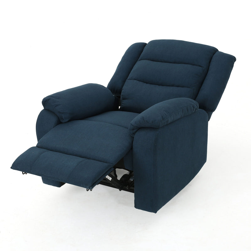 Wide - Power Standard Recliner - Navy Blue