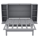 Murphy Bed With Shelves, Drawers And USB Ports