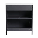 Contemporary Freestanding Bathroom Vanity With Adjustable Shelves