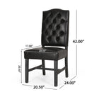 Elegant Dining Chair With Button Tufted Design
