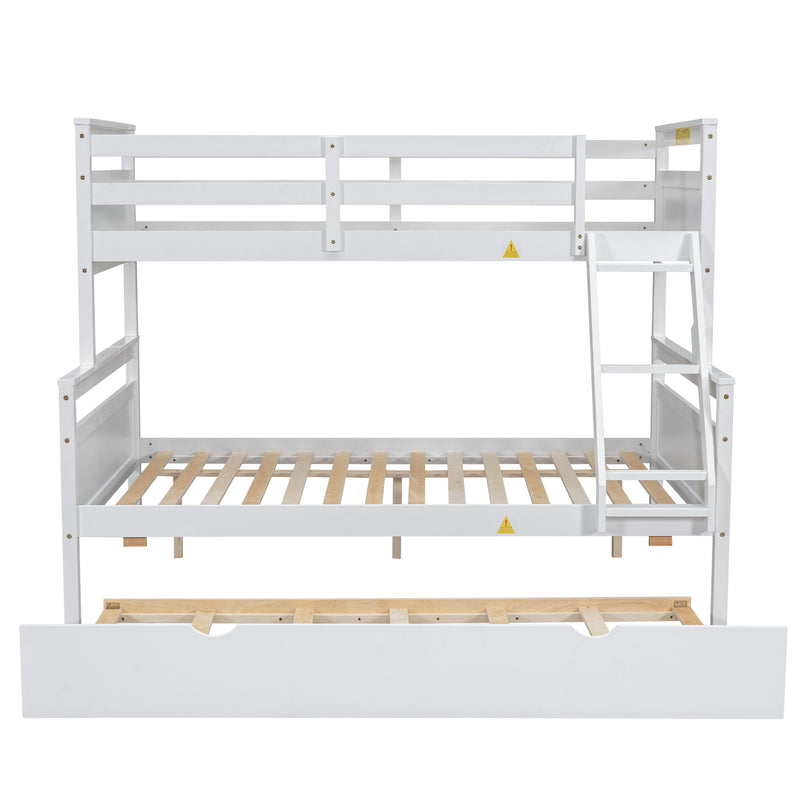 Bunk Bed With Ladder And Safety Guardrail