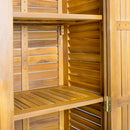 Whitney - Acacia Wood Cabinet For Indoor And Outdoor Storage - Teak