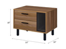 Trolgar - Accent Table - Brown Oak & Black Finish - Atlantic Fine Furniture Inc